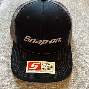Snap on black hat.  Brand new.